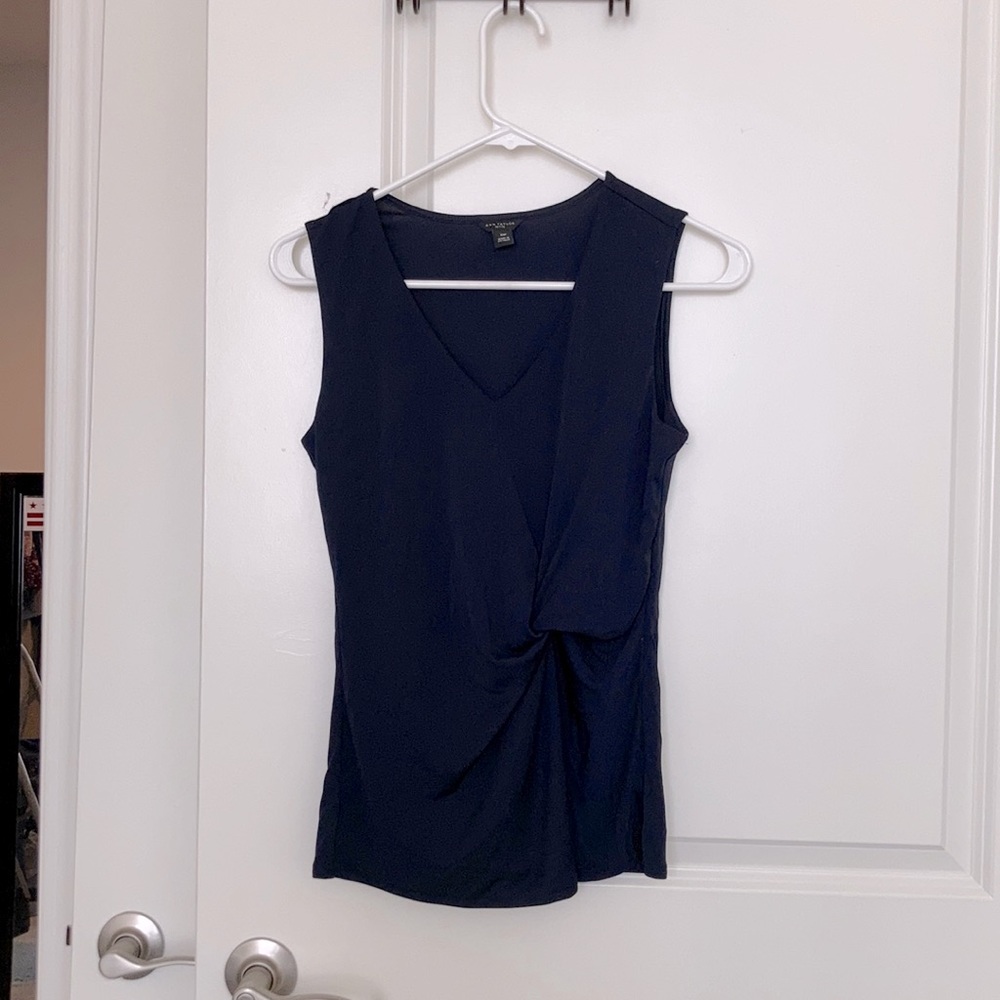 Satin blue tank